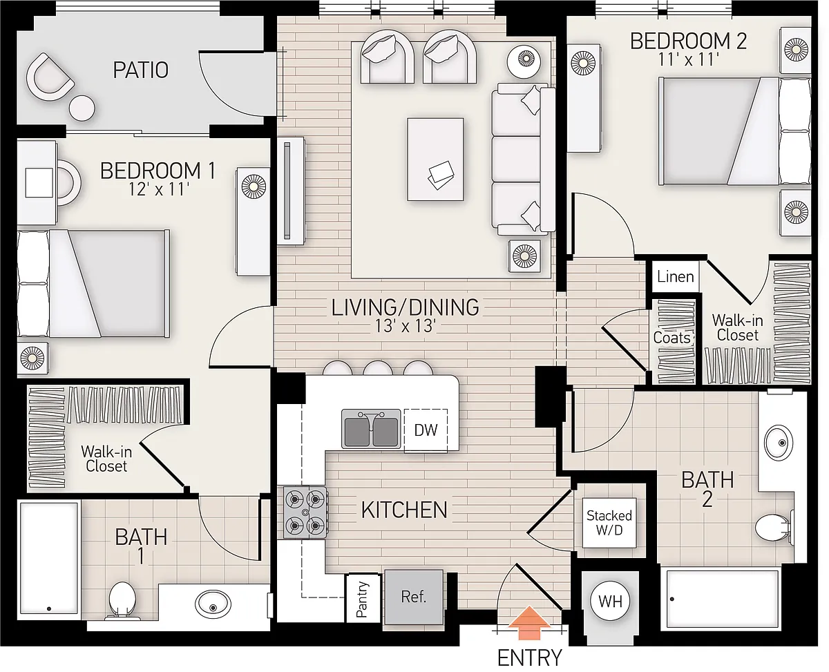 Floor plan River View I - Plan L