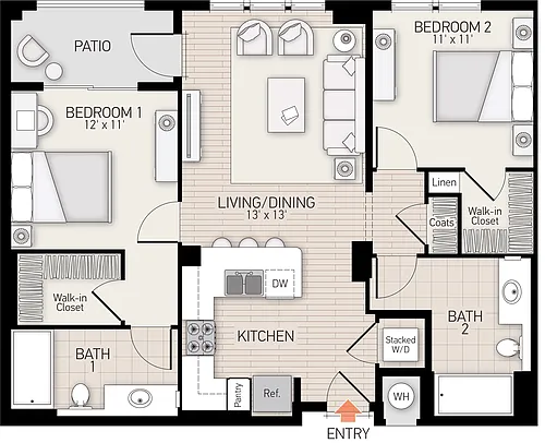 Floor plan River View I - Plan L