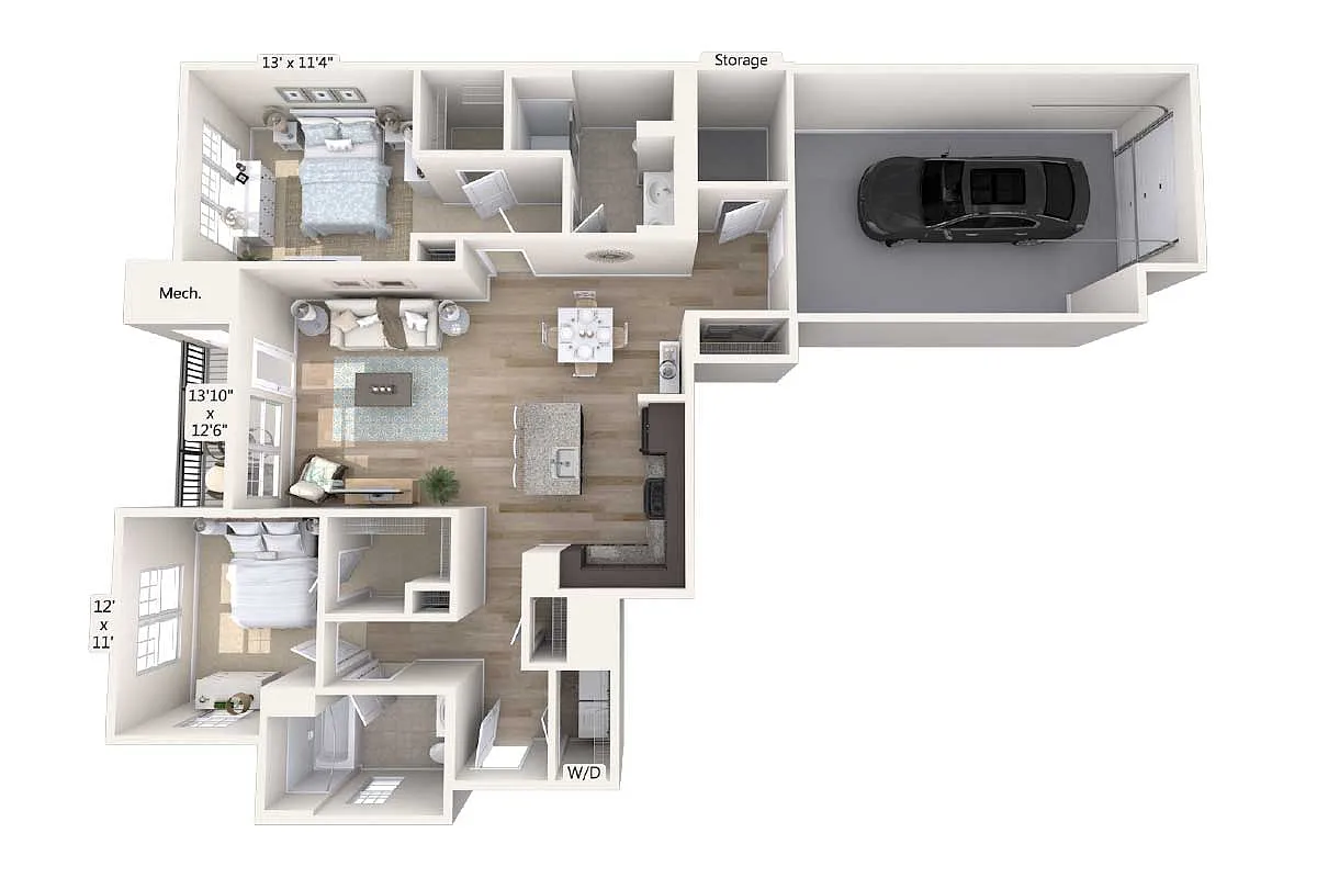 Floor plan B9-1241sq-2-Black-4212