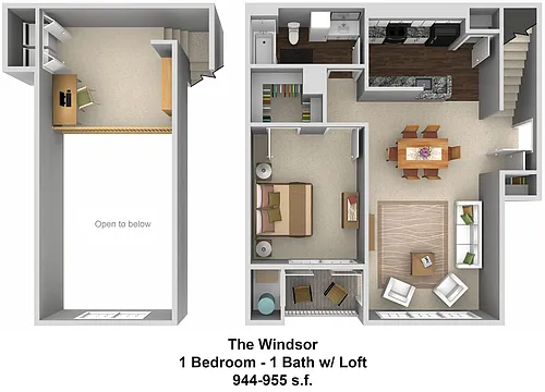 Floor plan The Windsor - Loft Style