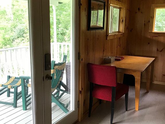 View of porch from living room