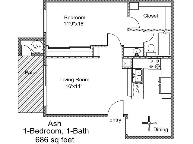 Floor plan Ash