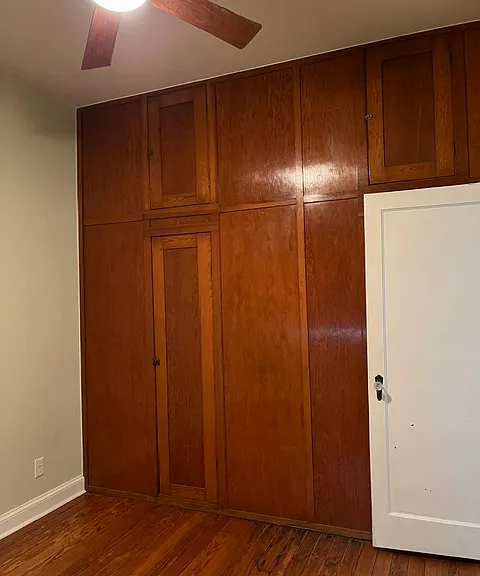 Second bedroom with original built ins
