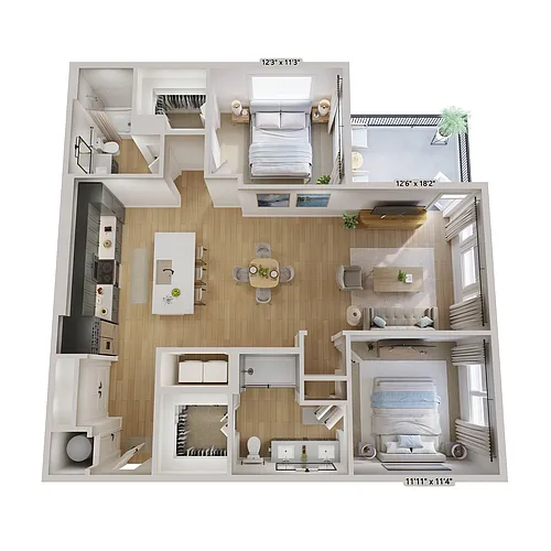 Floor plan B3