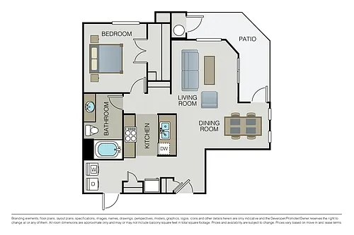 Floor plan Plan 1B