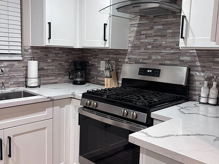 Knives, and coffee maker available