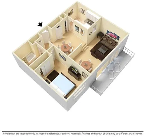 Floor plan 1B1BSW