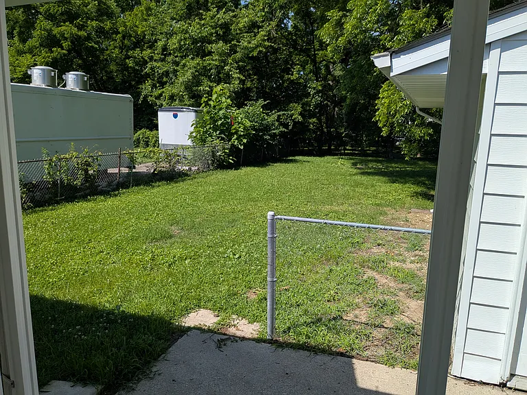 View of yard from back door