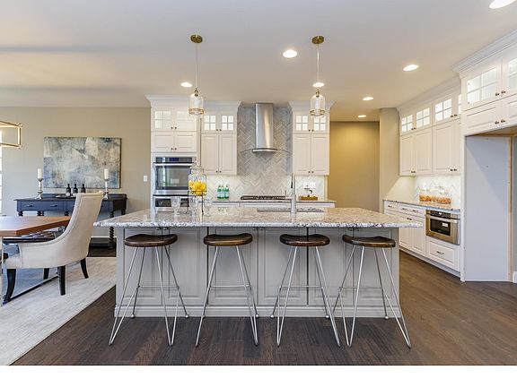 Kitchen with Large Seating Island