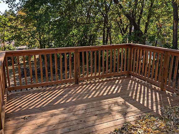 Veiw of Deck from back door