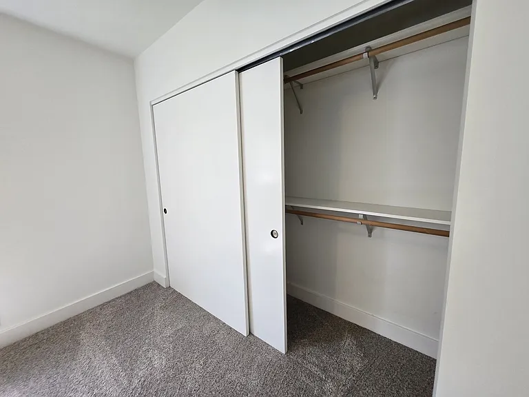South bedroom with lots of light and a huge closet!