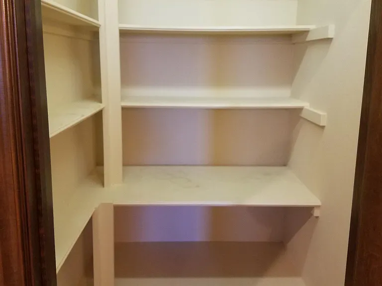 pantry with automatic door light