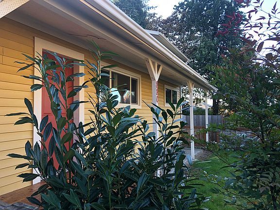 Side angle view of front door and walk-way.
