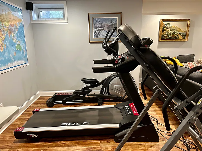 Basement exercise area