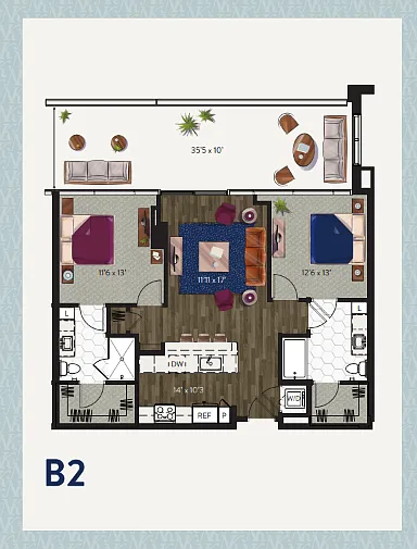 Floor plan B2