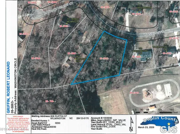 Lot 9 Washington Circle, Wallace, NC 28466