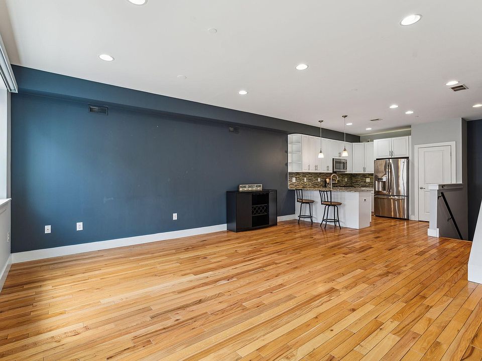 Open floor plan for both a living and dining area