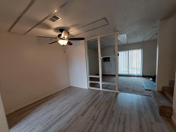 Dining room leading to living room.
