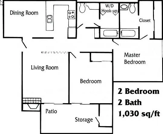 2 bed, 1030 sqft, $2,350 — Photo 3