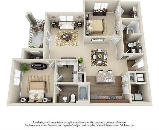 2 Bedroom | 2 Bath | 1186 SF 2 Bedroom | 2 Bath | 1186 SF