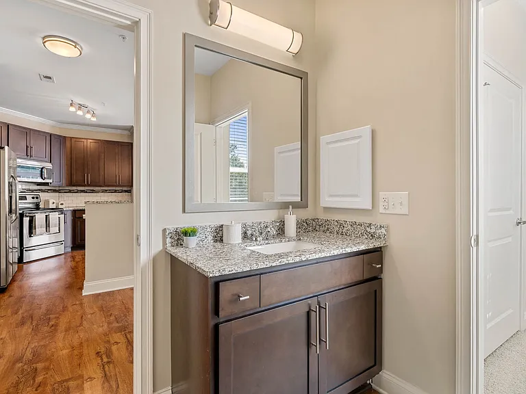 Bathroom Vanity at The Village Lofts in Greensboro, NC
