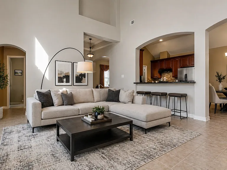 Virtually staged for illustrative purposes. Furniture and decor not included.