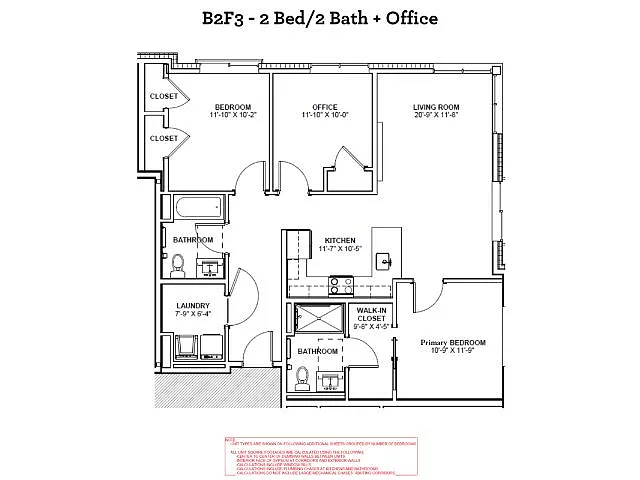 Floor plan B2F3