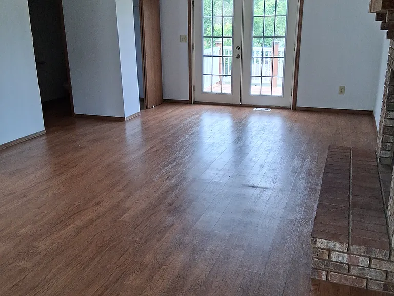 French doors going to outside deck