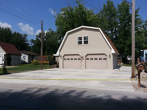 Large new concrete drive