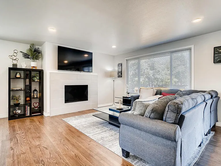 Bright and Airy living room upstairs