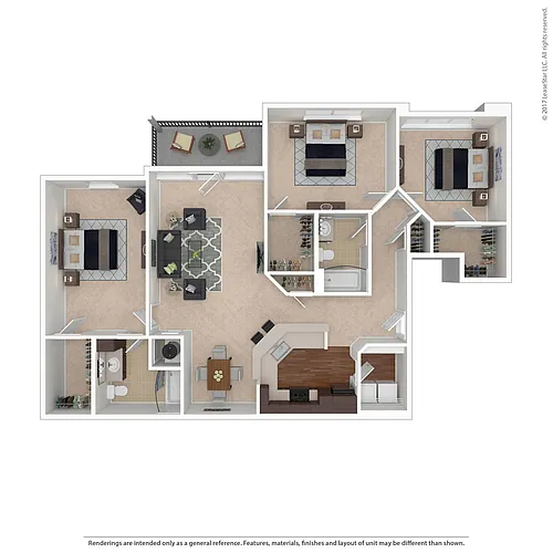 Floor plan 3 Bedroom Craftsman Select