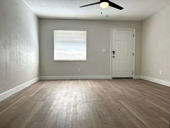 Large living room open to kitchen