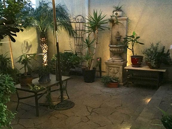 Evening entertaining outdoor