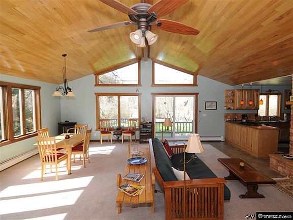 Beautiful Oak Ceiling, Pellet Stove