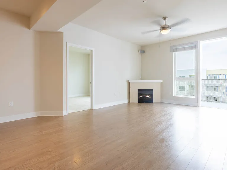 Living Room with Fireplace and Hard Surface Flooring