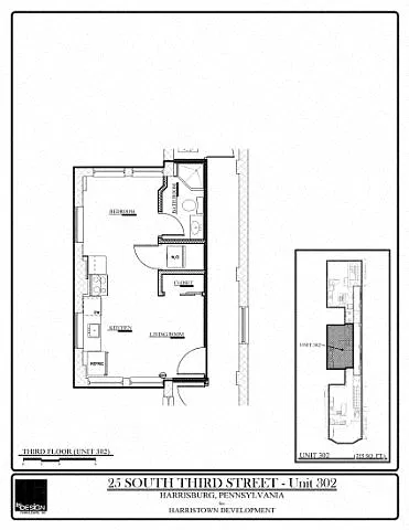 Floor plan SOMA 25S- 302- Studio
