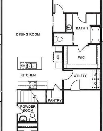 D.R. Horton''s Florence floorplan, 1st floor - All Home and community information, including pricing, included features, terms, availability and amenities, are subject to change at any time without notice or obligation. All Drawings, pictures, photographs, video, square footages, floor plans, elevations, features, colors and sizes are approximate for illustration purposes only and will vary from the homes as built.