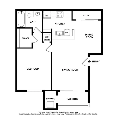 Floor plan 1X1