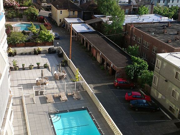 South view with pool