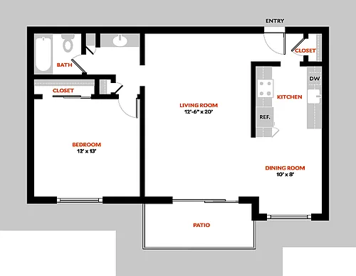 Floor plan 1ER