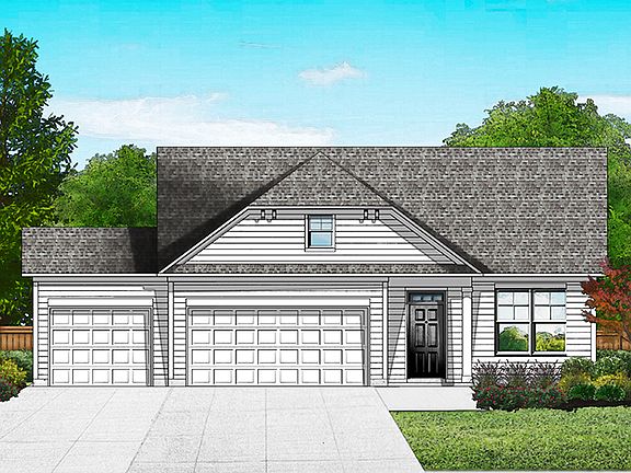 Elevation A - 3 Car Garage