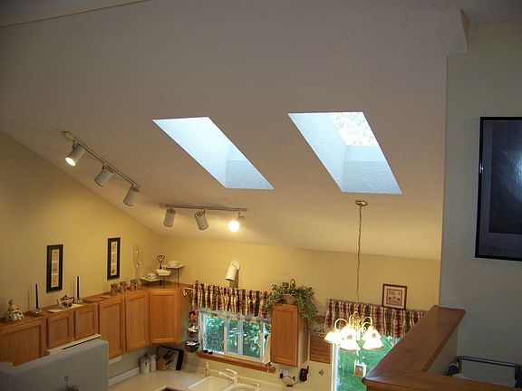 Natural light from sky lights