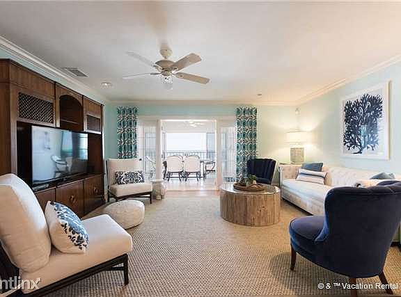 Gather in the lovely living room for movie night!