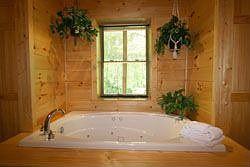 one of two jetted tubs