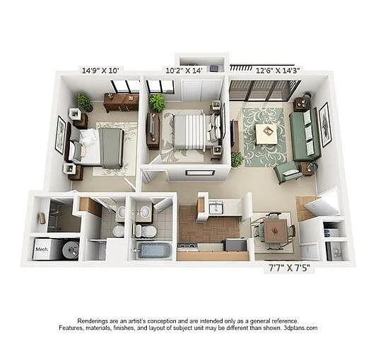 Floor plan 2C
