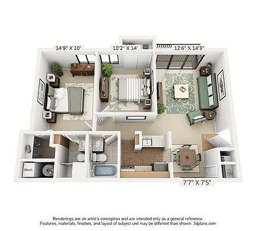 Floor plan 2C