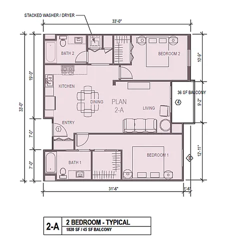 Floor plan Barcelona Second Floor 319