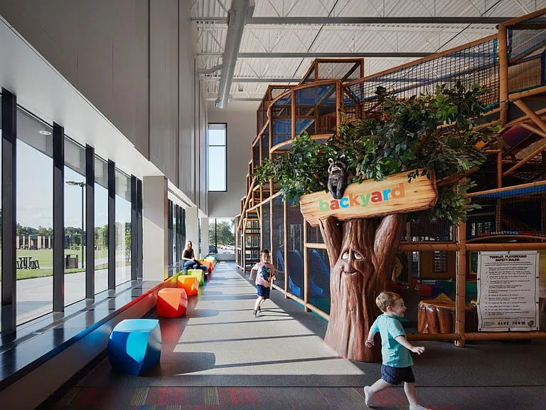 1.5 miles from your home--walkable!
come out and play! 
The west metro's newest indoor playground is a 3,000-square-foot, temperature-controlled creative play space with areas for kids ages 2_5 and 6_12. It rises three