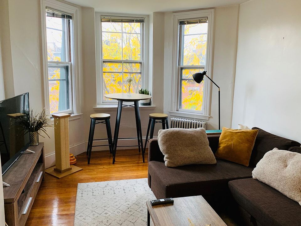 Living room view. Faces south, full sun