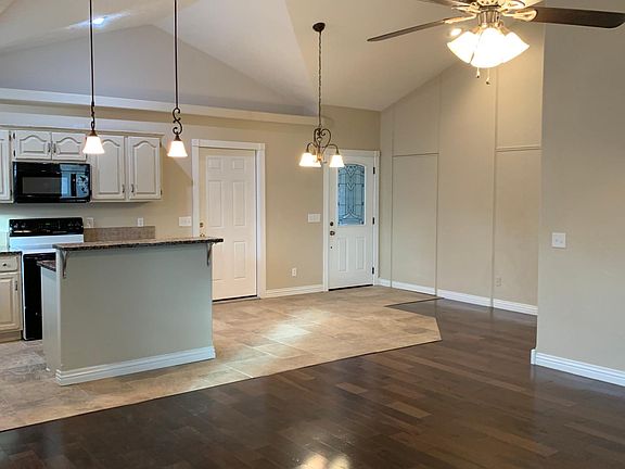 Living room view to front door